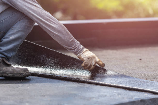 Professional Basement Waterproofing technician working in Bowler, WI